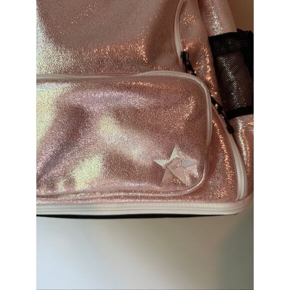 REBEL Athletic cheerleading DREAM BAG PLUS WITH WHITE ZIPPER backpack rose gold